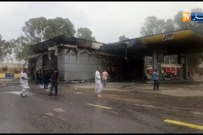 حريق مهول بمحطة بنزين بالشراقة في العاصمة
