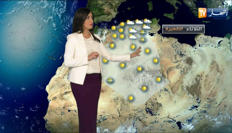 رياح قوية مصحوبة بأمطار/ حالة الطقس لنهار اليوم الثلاثاء 27 نوفمبر 2018