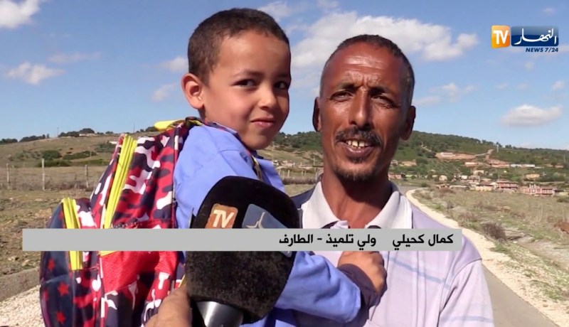 الطارف/ هكذا يتنقل تلاميذ مشاتي الهناشير إلى مدارسهم