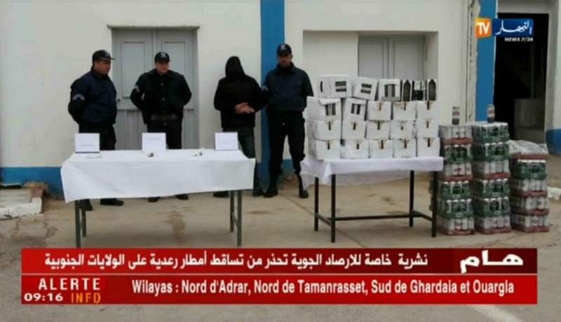 الأغواط: عناصر الأمن تحجز كميات معتبرة من المشروبات الكحولية والمهلوسات