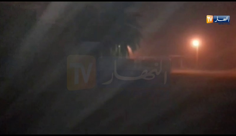 الوادي: عاصفة رملية وأمطار مع هبوب رياح قوية