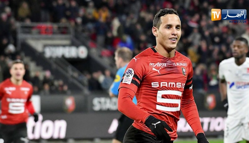 مهدي زفان يقود نادي رين للفوز على أميان في الدقائق الأخيرة من اللقاء