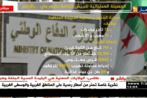 دفاع:الحصيلة العملياتية للجيش الخاصة بشهر ماي…بالأرقام