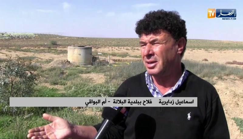 أم البواقي: فلاح يسقي الزيتون بجهده الخاص و حاجز مائي مهمل