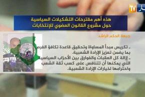 مشروع القانون العضوي للإنتخابات.. هذه ورقة طريق الطبقة السياسية لإثراء المسودة