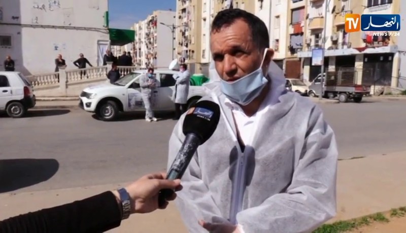 إنطلاق عملية تعقيم شوارع وأحياء المقاطعة الإدارية للحراش