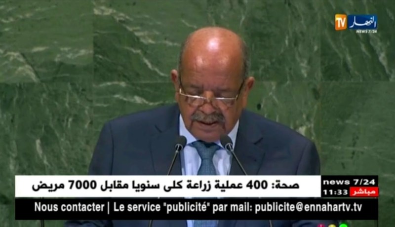 مساهل يجدد موقف الجزائر الرامي إلى حل سلمي للأزمات