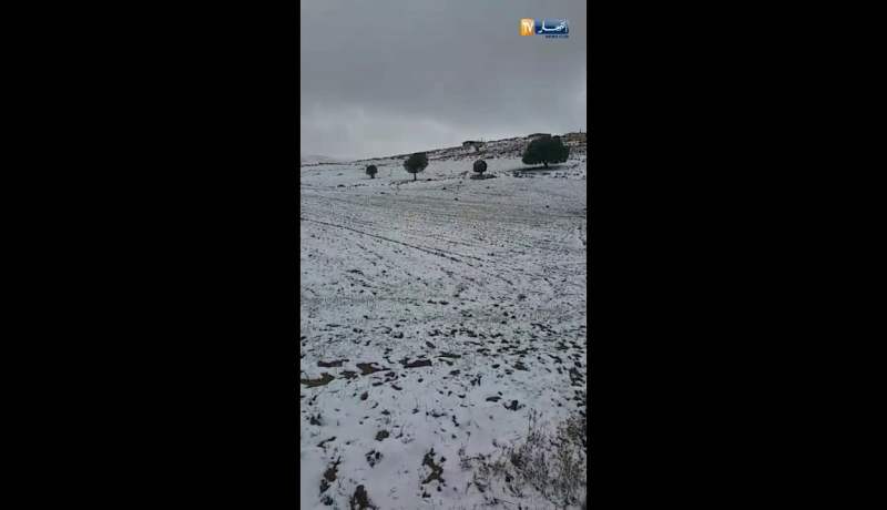 مدينة باتنة تتزين بالحلة البيضاء