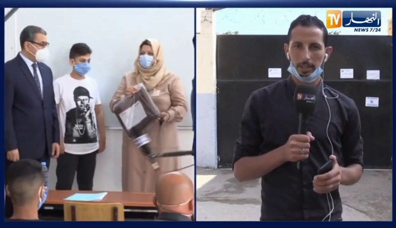 “مباشر من متوسطة عميروش بحسين داي : تدابير وقائية وصحية صارمة من أجل سلامة مترشحي “البيام