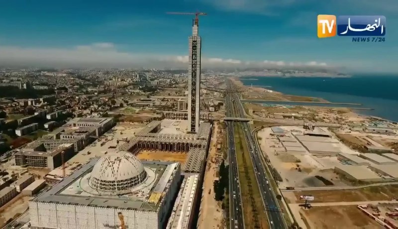 طمار : نسبة الأشغال بجامع الجزائر الأعظم فاقت 90 بالمئة