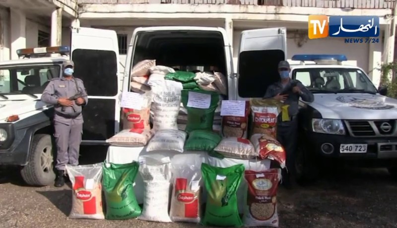 الطارف: توقيف شخص وحجز 30 قنطار من مختلف الحبوب الجافة ذات صنع أجنبي