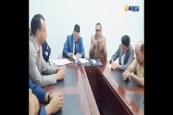 “عادل بورقازن” عضو السلطة المستقلة للإنتخابات في تنصيب المندوب الولائي “السيد بن جديد” بالنعامة