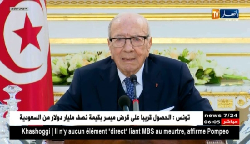 تونس: السبسي يقول إن حركة النهضة هددته شخصيا وأنه لن يسمح بذلك