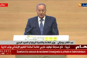 كلمة وزير الفلاحة بوعزقي أثناء أشغال الجلسات الوطنية للفلاحة