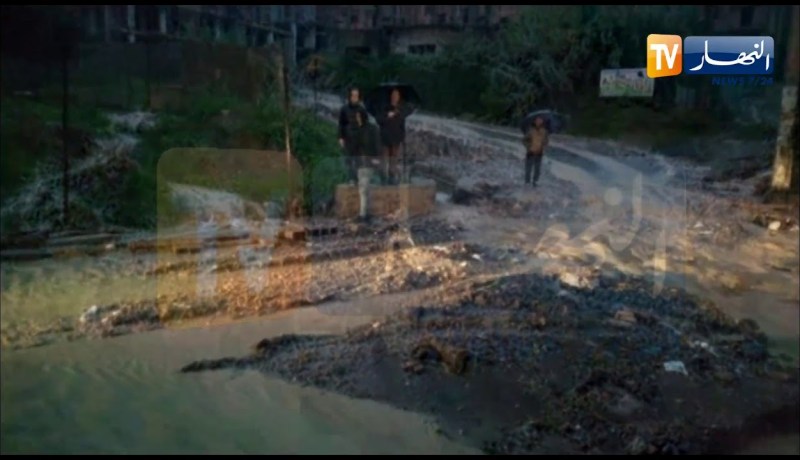 فيضانات حي حموتان بتيزي وزو