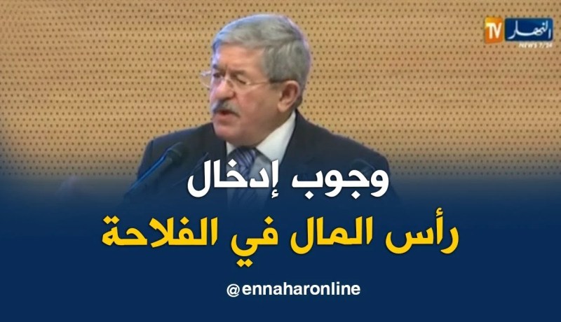 أويحيى/ “عصرنة القطاع الفلاحي يستوجب دخول رأس المال في النشاط الفلاحي”