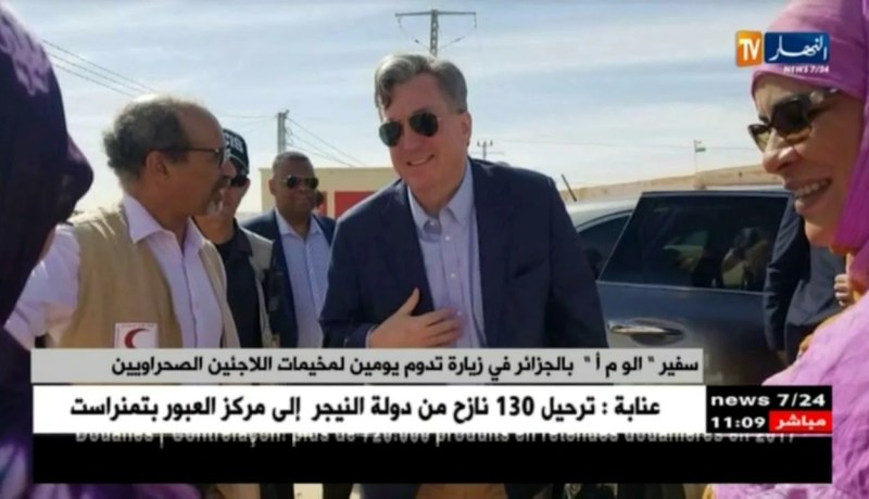سفير “الو.م.أ” بالجزائر في زيارة تدوم يومين لخيمات اللاجئين الصحراويين