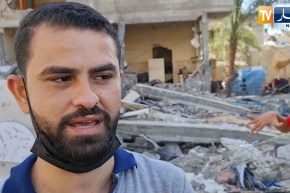 فلسطين: تداعيات التصعيد العسكري.. حلاق يواصل عمله من فوق ركام صالونه المدمر