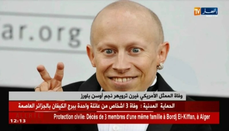 وفاة الممثل الأمريكي فيرن ترويهر نجم أوسن باورز