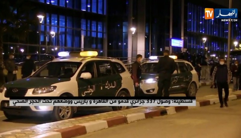 قسنطينة/ وصول 337 جزائري قدمو من القاهرة وباريس ووضعهم تحت الحجر الصحي