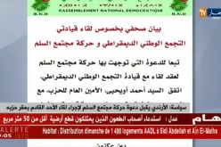 سياسة : الأرندي يقبل دعوة حركة مجتمع السلم لإجراء لقاء الأحد المقادم بمقر حزبه