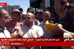 مواطنون ومسؤولون يأكلون فاكهة البطيخ على المباشر..دليلا على سلامتها