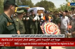 الجلفة: مراسم تشييع جثمان المجاهد الراحل العقيد أحمد بن الشريف