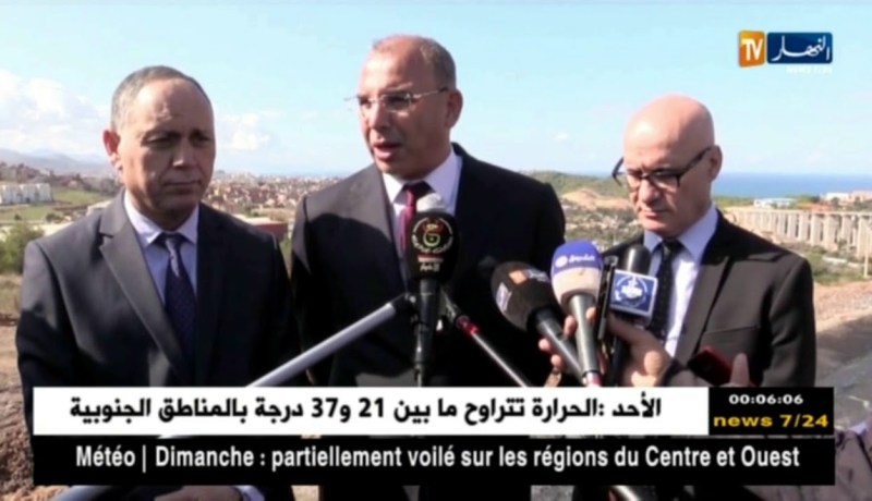 زعلان: يتفقد أشغال إنجاز الطريق السيار الذي يربط ميناء الغزوات بالطريق شرق غرب