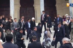 زوجة أردوغان تصل إلى جامع كتشاوة