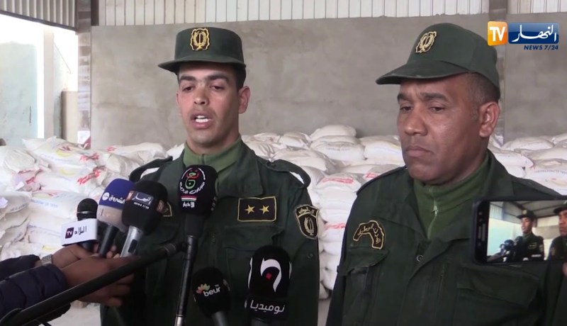 بشار/ مصالح الدرك الوطني تقوم بحجز أكثر من 50 طن من مادة الفرينة