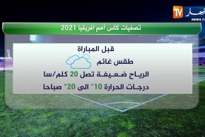 حالة الطقس قبل مباراة المنتخب الوطني بنظيره الزامبي