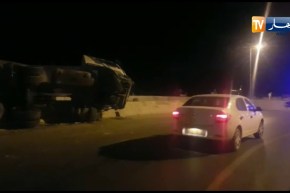 قسنطينة.. جريحان في حادث مرور بجبل الوحش اثر انقلاب شاحنة