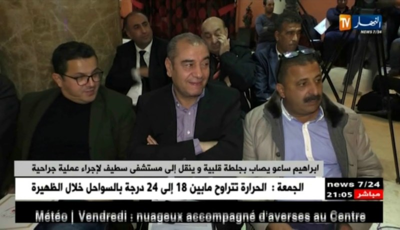 ابراهيم ساعو يصاب بجلطة قلبية وينقل إلى مستشفى سطيف لإجراء عملية جراحية