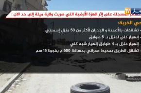 الخسائر على إثر الهزة الأرضية التي ضربت ولاية ميلة إلى حد الآن