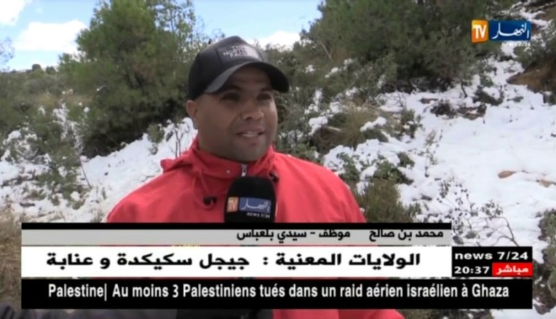 سيدي بلعباس: جبال الضاية تكتسي الحلة البيضاء