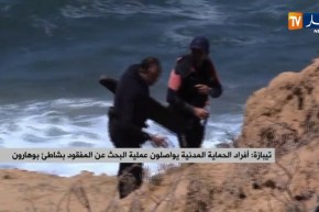 تيبازة: أفراد الحماية المدنية يواصلون عملية البحث عن المفقود بشاطىء بوهارون