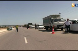 سكيكدة: احتراق شاحنة محملة بالقمح الصلب بالطريق السيار شرق-غرب