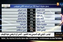 جدول مباريات الجولة 12 من المحترف الثاني موبيليس