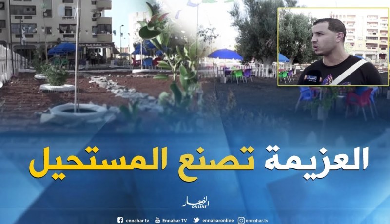 عين تيموشنت: شاب يحول مساحة مخصصة لمكب للنفايات إلى فضاء للراحة..