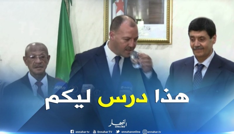 شاهد..حطاب يتعرض لموقف ويطلب كأس ماء