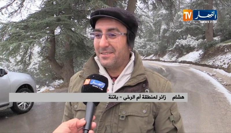 باتنة: الثلوج تكسي منطقة “كندروسي” و ” أم الرخى” حلة بيضاء