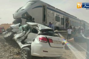 النعامة: وفـ.ـاة شخصين في حـ.ـادث إصطدام قطار كوراديا بسيارة سياحية