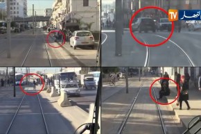 هذه هي تصرفات الجزائريين أثناء مرور الترامواي