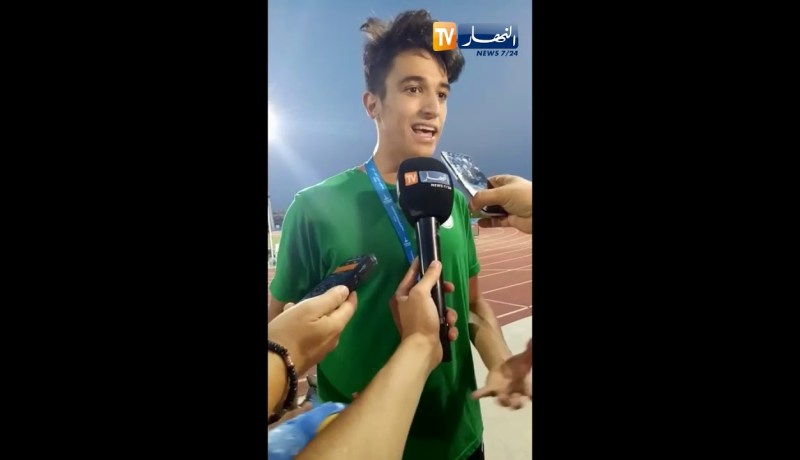 محمد تريكي ينال الميدالية فضية الوثب الطويل في ألعاب البحر الأبيض