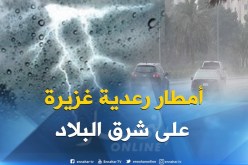 الأرصاد الجوية تحذر من أمطار رعدية شرق البلاد