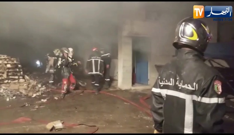 البليدة: إندلاع حريق مهول بمستودع للأدوية ببني تامو