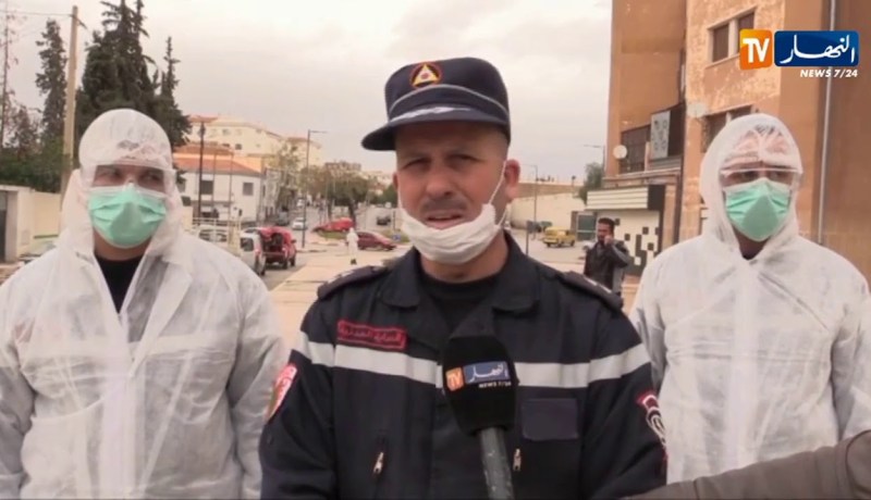 معسكر/ تسخيرات كبيرة للحماية المدنية لأجل توعية المواطنين وإحتواء فيروس كورونا