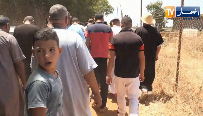 شاه دجنازة المرحوم الغريق “بلقاسم توتة” بمقبرة بوهارون