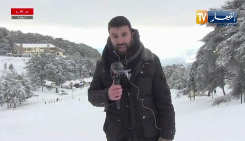 الحماية المدنية تنبه العائلات بعد إكتساء جبال الشريعة بالثلوج !!