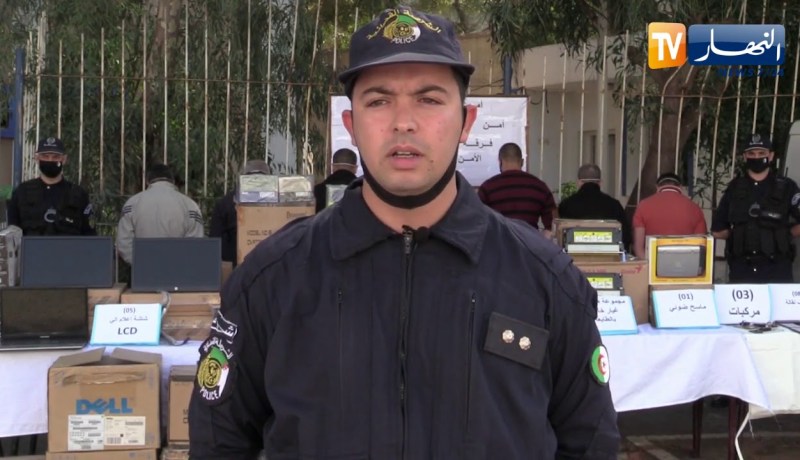 أمن: توقيف 07 أشخاص و حجز تجهيزات ومعدات إلكترونية مسروقة بالعاصمة